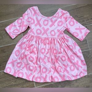 Mila & Rose Toddler Girl 2T Valentine’s Day XOXO Twirl Pocket Dress